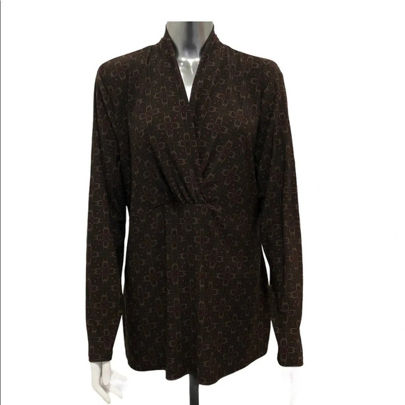 Thyme Maternity Tops - 🛍️3/$40 Maternity Long Sleeve Knit Floral Top Brown Red Size XXL